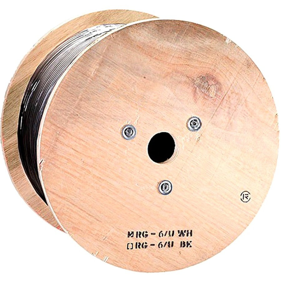 Monoprice 1000ft RG6Q Coax Cable PVC ETL Black