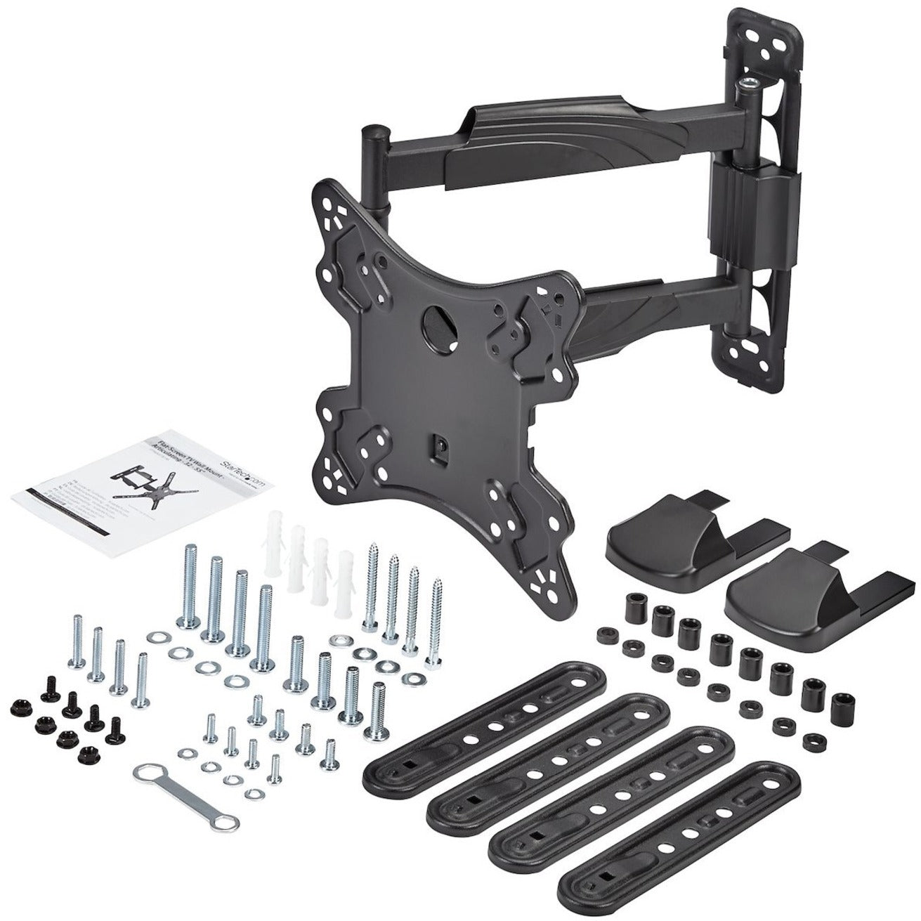 StarTech.com Full Motion TV Wall Mount for 32-55 inch VESA Display - Heavy Duty Articulating Adjustable Flat Screen TV Wall Mount Bracket