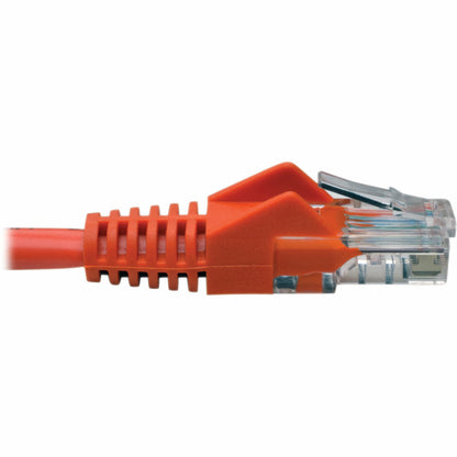 Tripp Lite Cat5e 350 MHz Snagless Molded (UTP) Ethernet Cable (RJ45 M/M) PoE Orange 15 ft. (4.57 m)