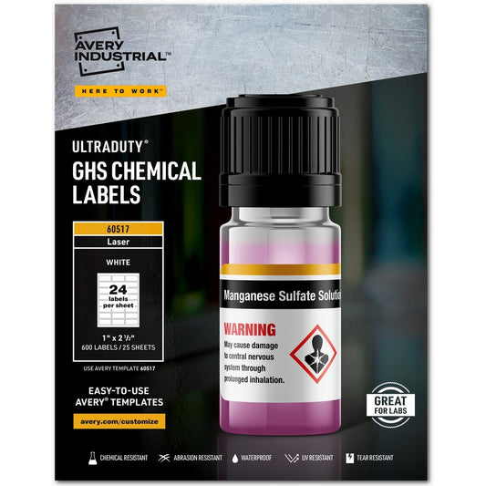 Avery&reg; UltraDuty Chemical Label