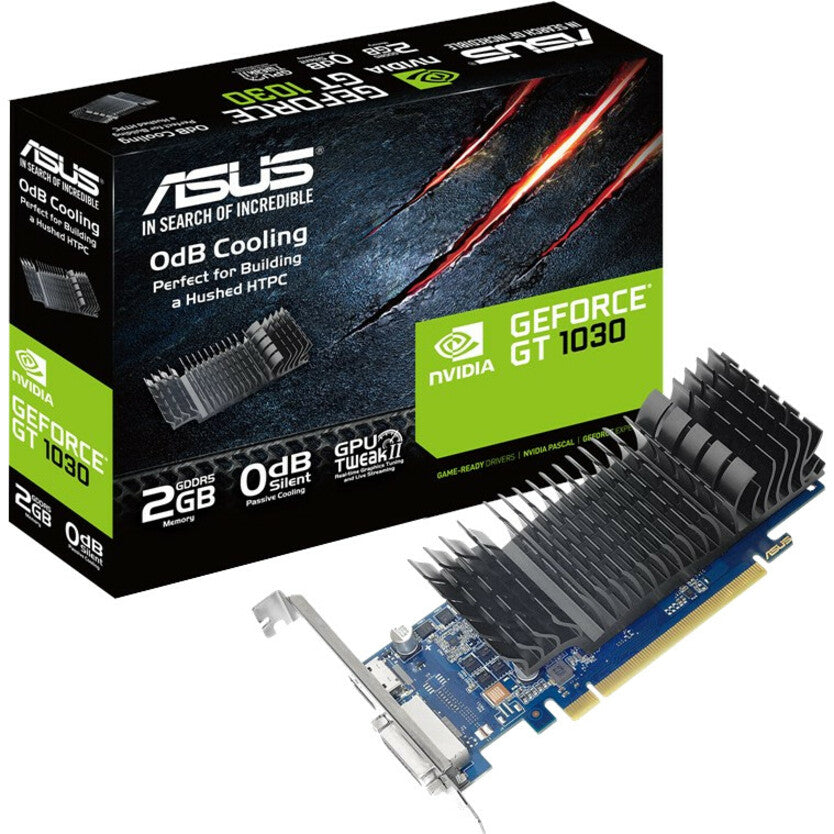 Asus NVIDIA GeForce GT 1030 Graphic Card - 2 GB GDDR5 - Low-profile