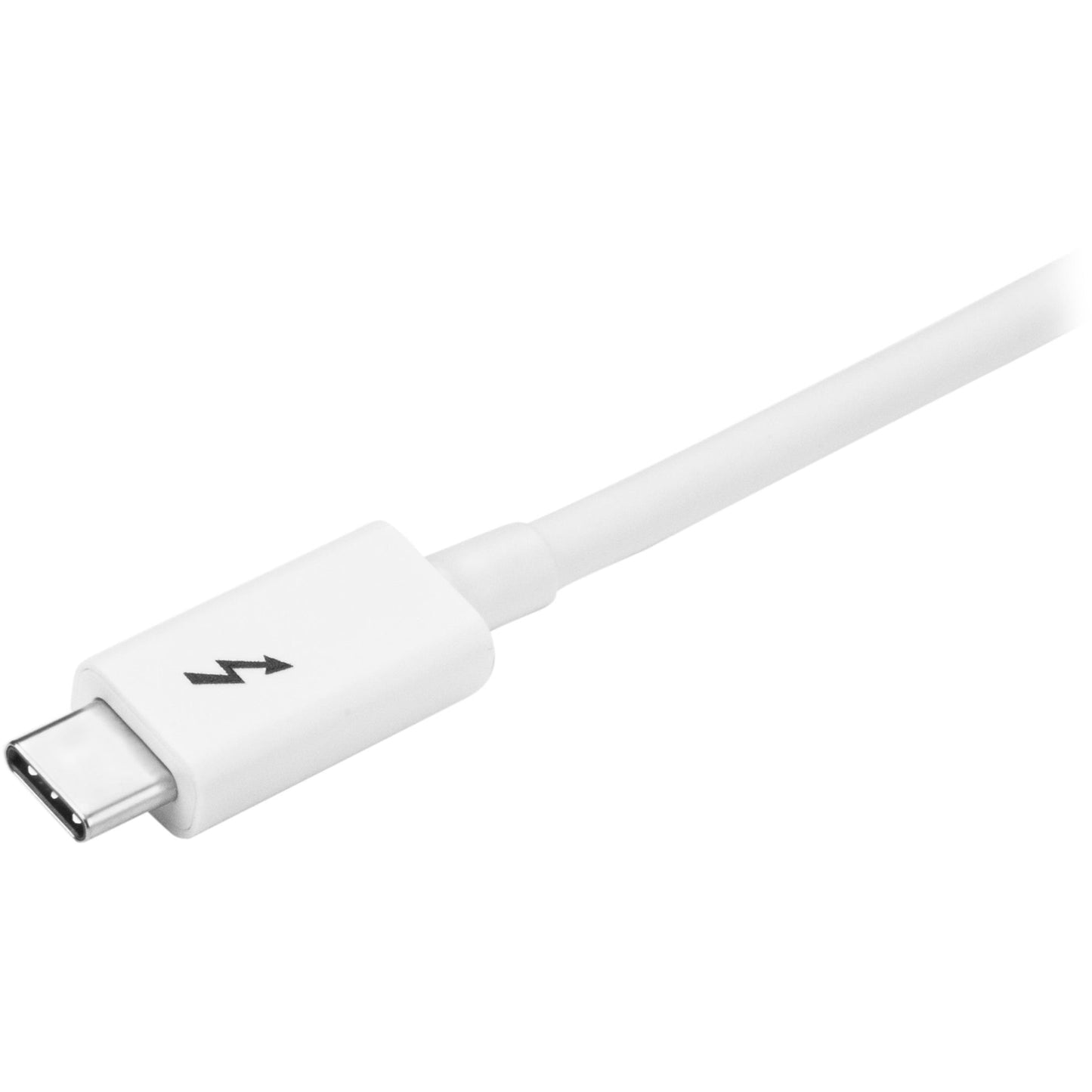 StarTech.com 2m Thunderbolt 3 Cable - 20Gbps - White - Thunderbolt / USB-C / DisplayPort Compatible - Thunderbolt 3 USB-C Cable