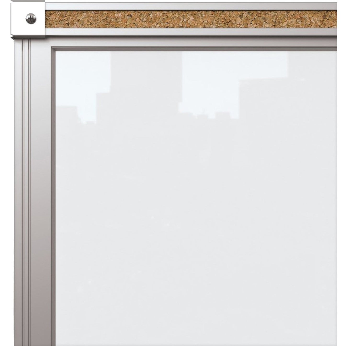 Balt Framed Magnetic Glass Board - Gloss White