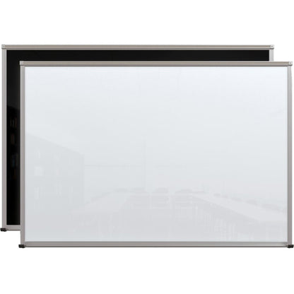 Balt Framed Magnetic Glass Board - Gloss White