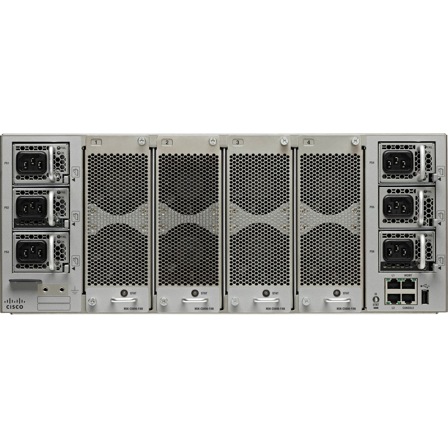 Cisco Nexus 5696Q Chassis 6PS4 FAN VxLAN