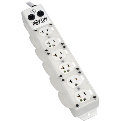 Tripp Lite Safe-IT UL 1363A Medical-Grade Power Strip for Patient-Care Vicinity 6x 20A Hospital-Grade Outlets Safety Covers 7 ft. Cord