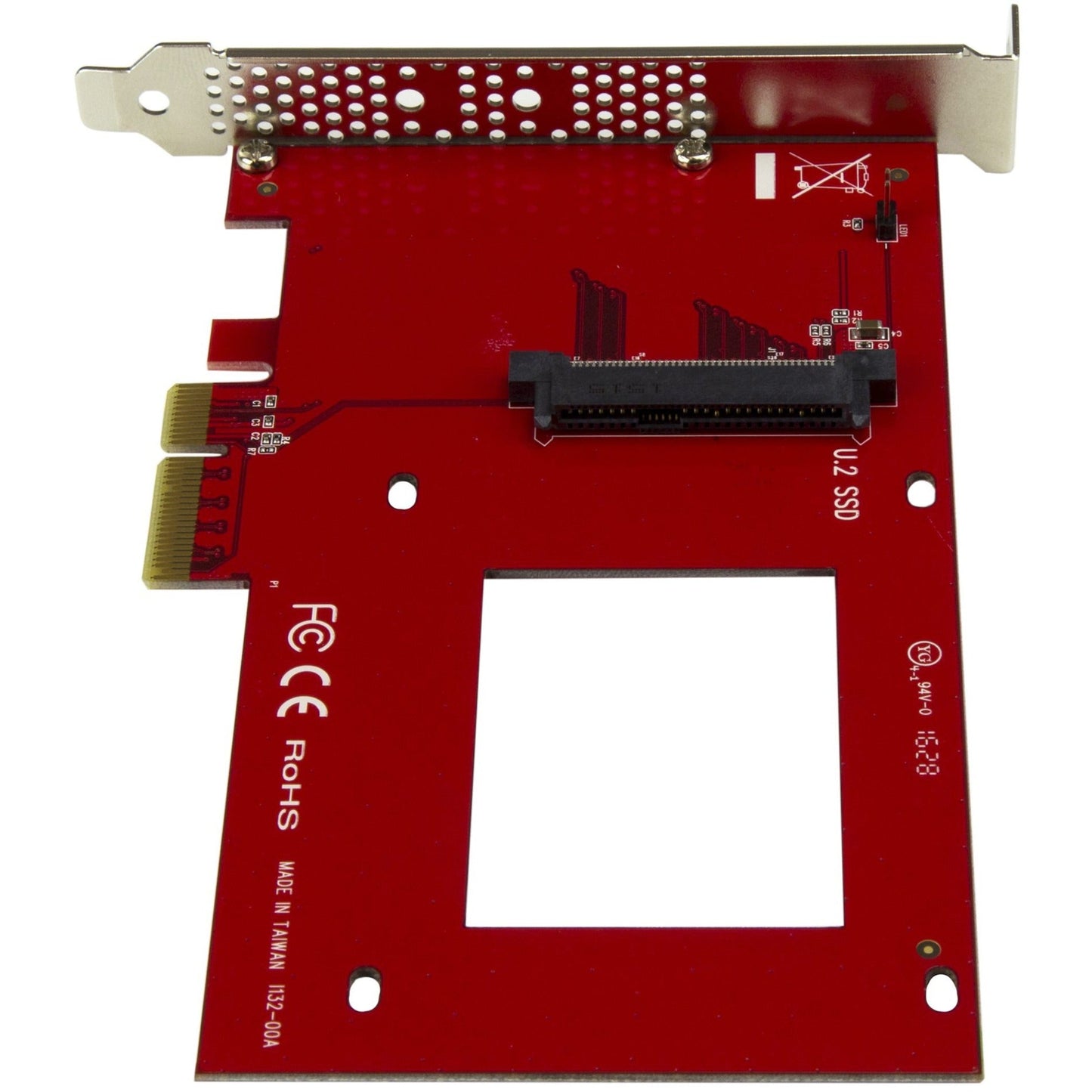 StarTech.com U.2 to PCIe Adapter for 2.5" U.2 NVMe SSD - SFF-8639 PCIe Adapter - x4 PCI Express 4.0 - NVMe PCIe Adapter - U.2 PCIe Card