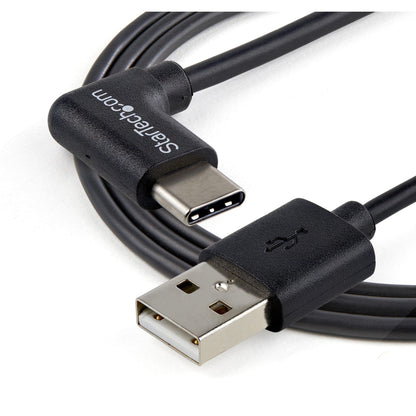 StarTech.com 1m 3ft USB to USB C Cable - Right Angle USB Cable - M/M - USB 2.0 Cable - USB Type C - USB A to USB C Cable