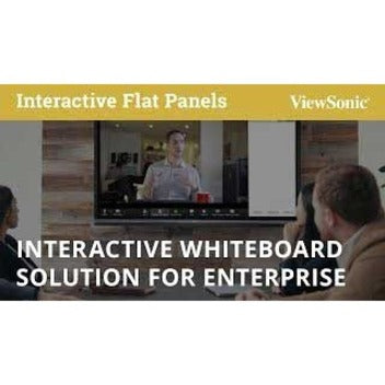 ViewSonic IFP6550 65 Inch ViewBoard 4K Interactive Flat Panel Display with 20-Point Touch Integrated Microphone and HDMI RJ45