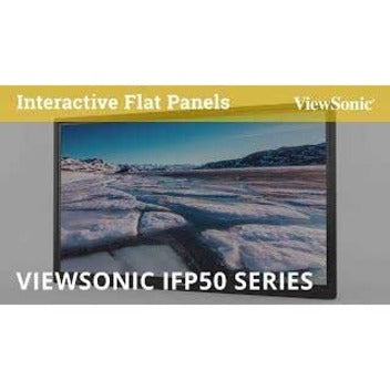 ViewSonic IFP8650 86" ViewBoard 4K Interactive Display 20-Point Touch HDMI DisplayPort