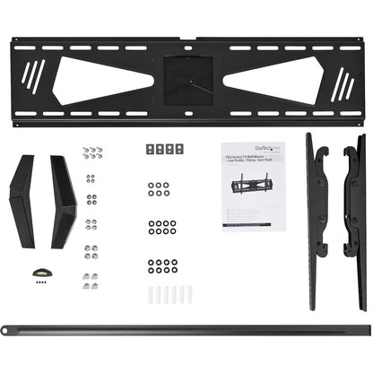 StarTech.com Low Profile TV Mount - Tilting - Anti-Theft - Flat Screen TV Wall Mount for 37" to 75" TVs - VESA Wall Mount