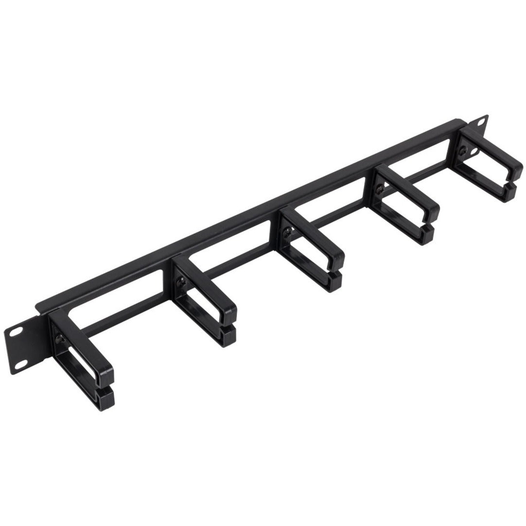 Rack Solutions 1U Horizontal Plastic D-Ring Pass Thru Cable Management ...
