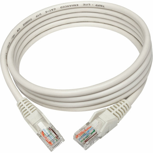 Tripp Lite Cat5e 350 MHz Snagless Molded (UTP) Ethernet Cable (RJ45 M/M) PoE White 6 ft. (1.83 m)