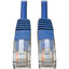 Tripp Lite Cat5e 350 MHz Molded (UTP) Ethernet Cable (RJ45 M/M) PoE Blue 75 ft. (22.86 m)