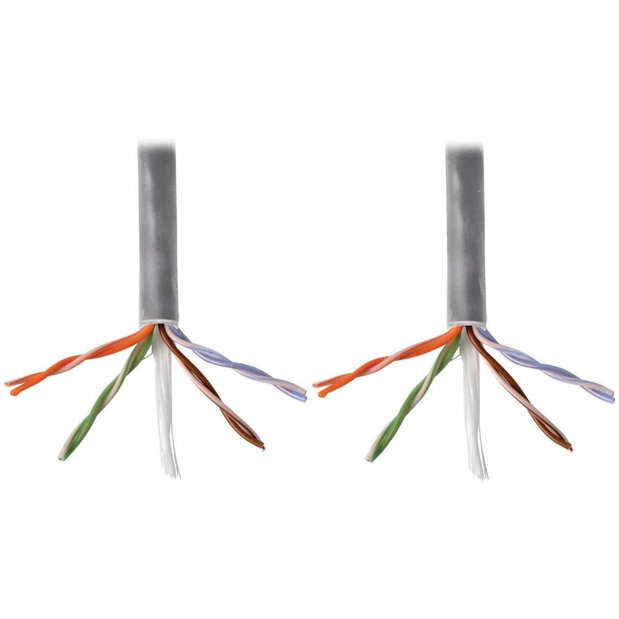 Tripp Lite Cat5e 350 MHz Solid Core Plenum-Rated (UTP) PVC Bulk Ethernet Cable Gray 1000 ft. (304.8 m)