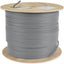 Tripp Lite Cat5e 350 MHz Solid Core Plenum-Rated (UTP) PVC Bulk Ethernet Cable Gray 1000 ft. (304.8 m)