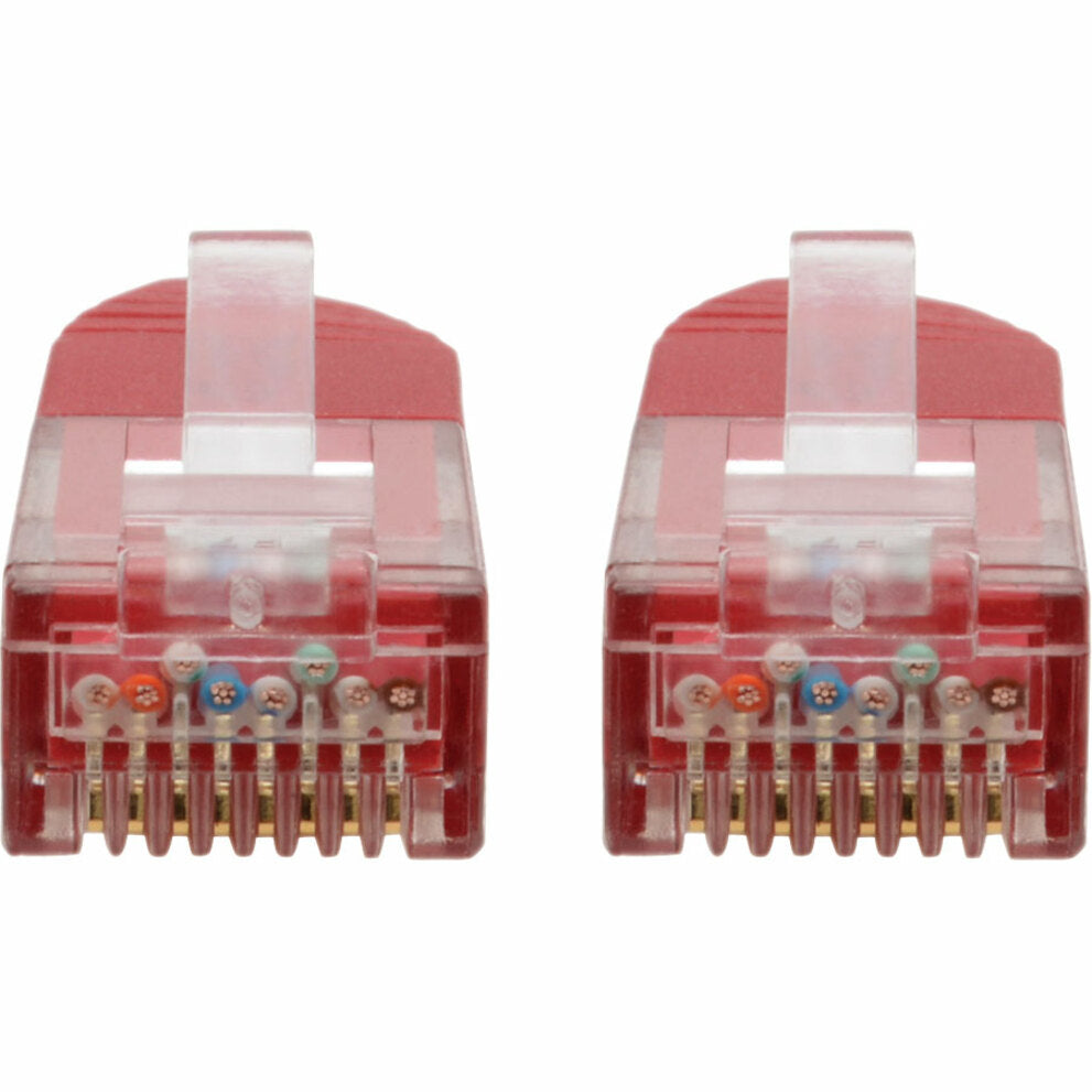 Tripp Lite Cat6 Gigabit Molded (UTP) Ethernet Cable (RJ45 M/M) PoE Red 2 ft. (0.61 m)