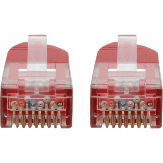 Tripp Lite Cat6 Gigabit Molded (UTP) Ethernet Cable (RJ45 M/M) PoE Red 5 ft. (1.52 m)