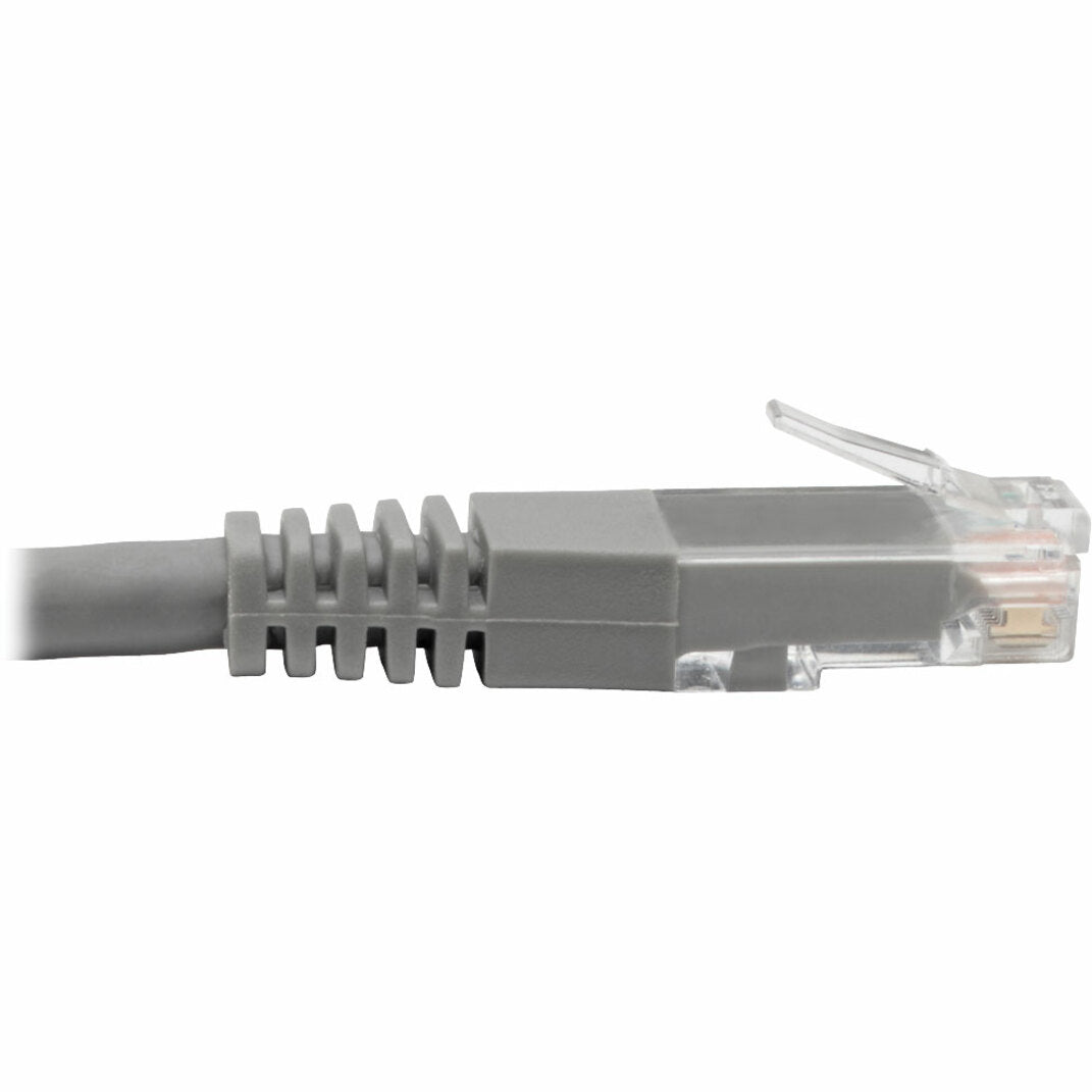 Tripp Lite Cat6 Gigabit Molded (UTP) Ethernet Cable (RJ45 M/M) PoE Gray 10 ft. (3.05 m)