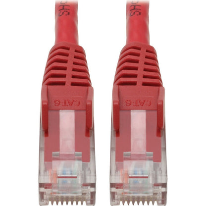 Tripp Lite Cat6 Gigabit Snagless Molded (UTP) Ethernet Cable (RJ45 M/M) PoE Red 4 ft. (1.22 m)