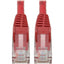 Tripp Lite Cat6 Gigabit Snagless Molded (UTP) Ethernet Cable (RJ45 M/M) PoE Red 4 ft. (1.22 m)