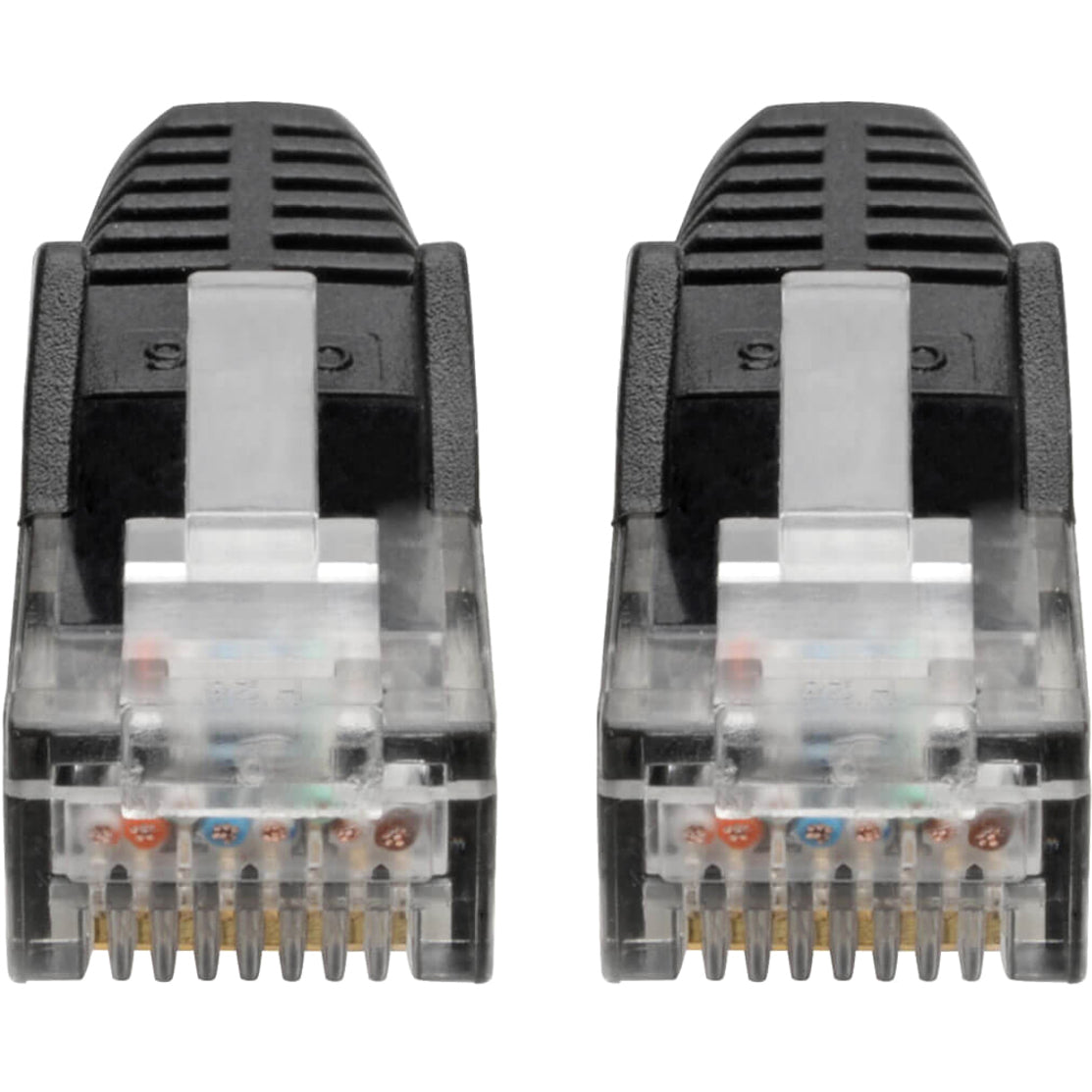 Tripp Lite Cat6 Gigabit Snagless Molded (UTP) Ethernet Cable (RJ45 M/M) PoE Black 8 ft. (2.43 m)