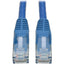 Tripp Lite Cat6 Gigabit Snagless Molded (UTP) Ethernet Cable (RJ45 M/M) PoE Blue 8 ft. (2.43 m)