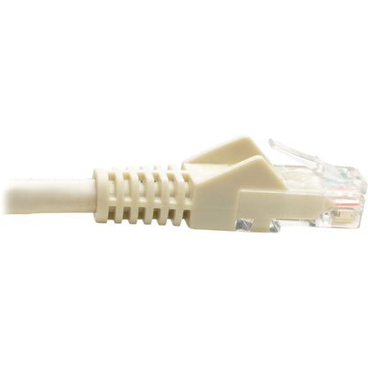 Tripp Lite Cat6 Gigabit Snagless Molded (UTP) Ethernet Cable (RJ45 M/M) PoE White 8 ft. (2.43 m)