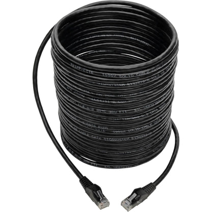Tripp Lite Cat6 Gigabit Snagless Molded (UTP) Ethernet Cable (RJ45 M/M) PoE Black 35 ft. (10.67 m)