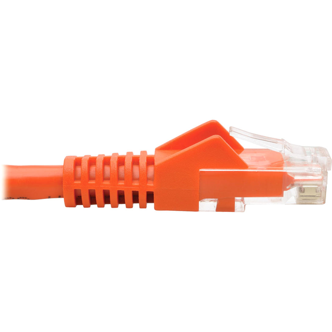 Tripp Lite Cat6 Gigabit Snagless Molded (UTP) Ethernet Cable (RJ45 M/M) PoE Orange 35 ft. (10.67 m)