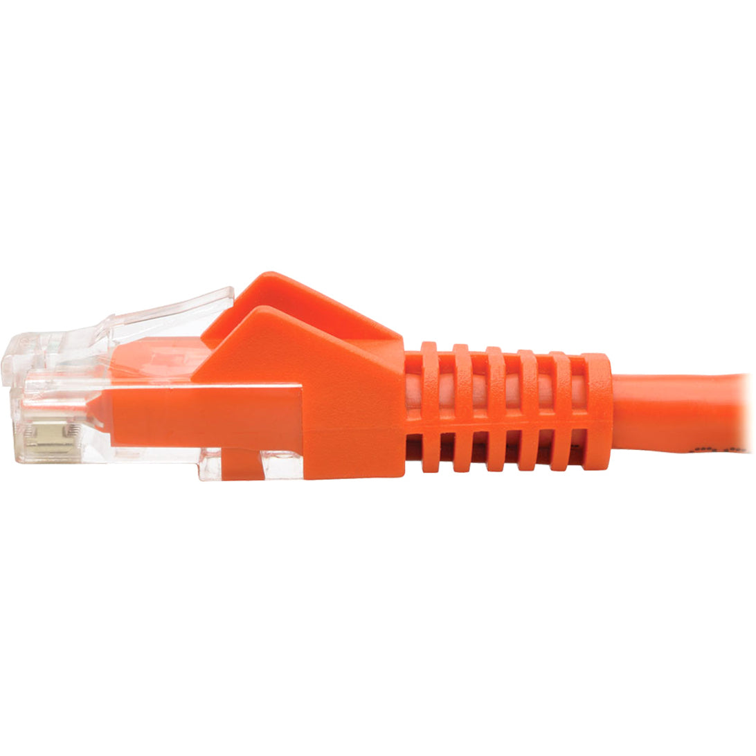 Tripp Lite Cat6 Gigabit Snagless Molded (UTP) Ethernet Cable (RJ45 M/M) PoE Orange 35 ft. (10.67 m)