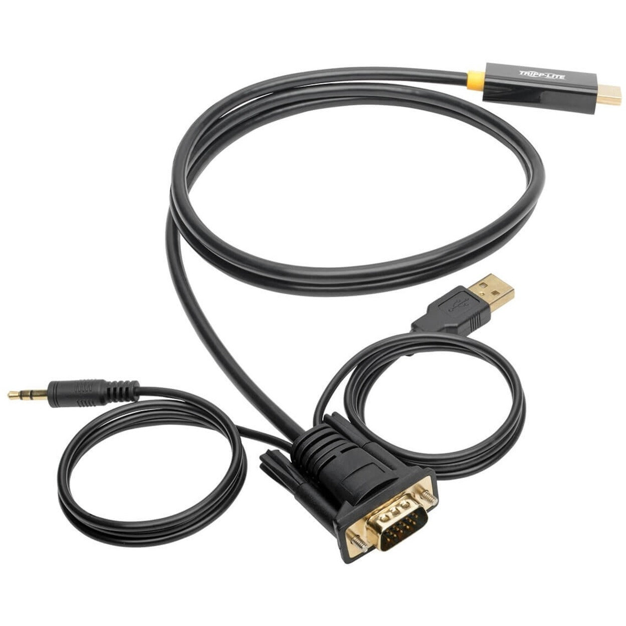 Tripp Lite VGA to HDMI Adapter Cable with Audio and USB Power (M/M) 1080p 60 Hz 6 ft. (1.8 m)