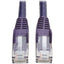 Tripp Lite Cat6 Gigabit Snagless Molded (UTP) Ethernet Cable (RJ45 M/M) PoE Purple 50 ft. (15.24 m)