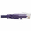 Tripp Lite Cat6 Gigabit Molded (UTP) Ethernet Cable (RJ45 M/M) PoE Purple 20 ft. (6.09 m)