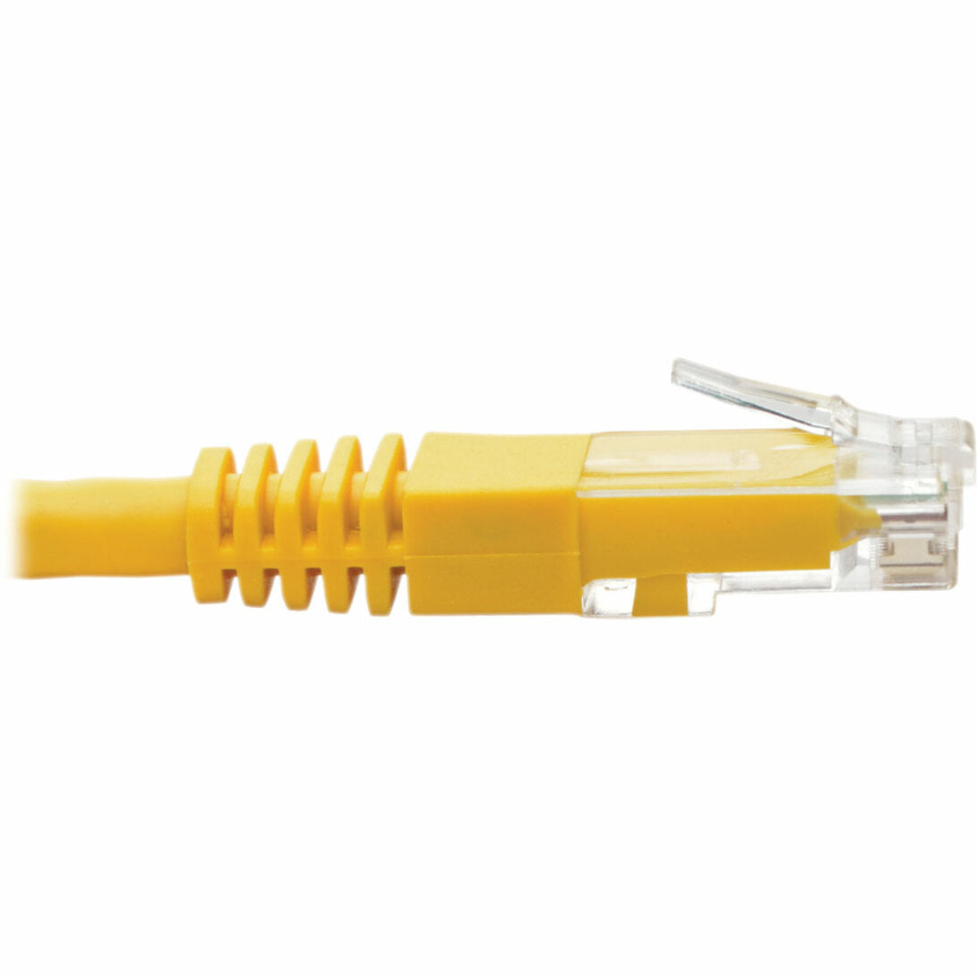 Tripp Lite Cat6 Gigabit Molded (UTP) Ethernet Cable (RJ45 M/M) PoE Yellow 1 ft. (0.31 m)