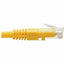 Tripp Lite Cat6 Gigabit Molded (UTP) Ethernet Cable (RJ45 M/M) PoE Yellow 1 ft. (0.31 m)