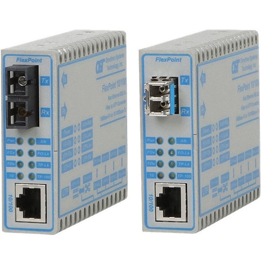 Omnitron Systems FlexPoint 10/100 10/100 RJ-45 to Fast Ethernet Fiber Media Converter