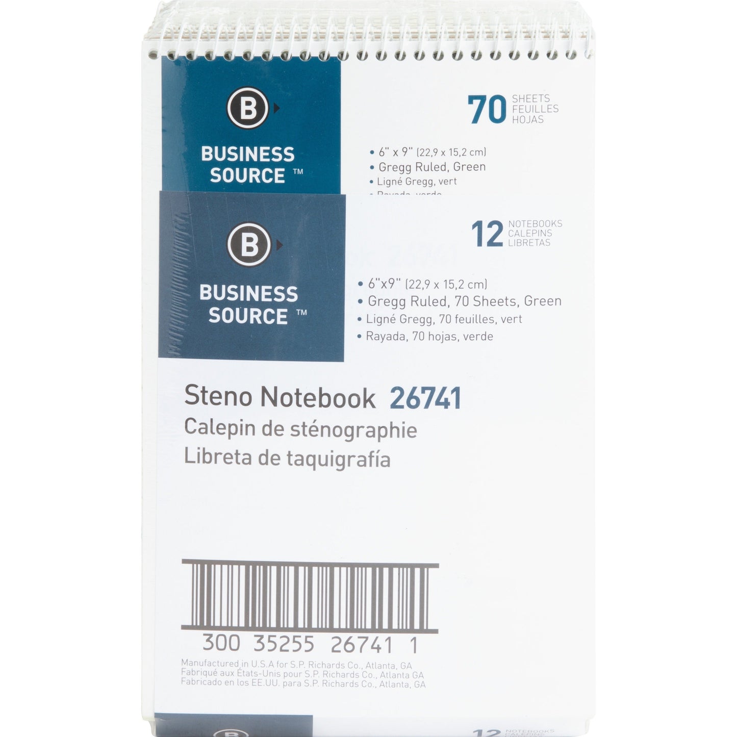 Business Source Steno Notebook