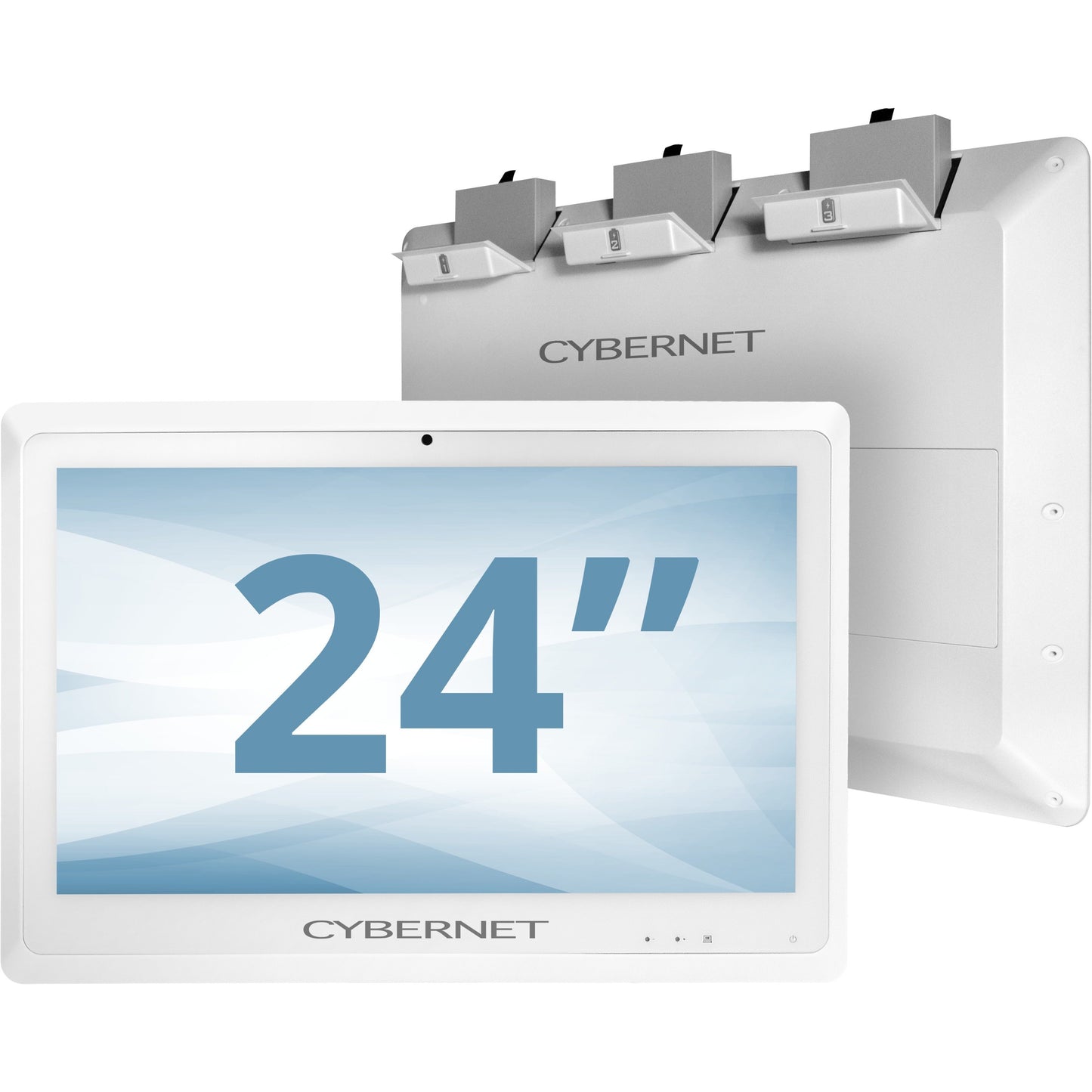 Cybernet CyberMed NB24 All-in-One Computer - Intel Core i5 6th Gen i5-6200U 2.30 GHz - 8 GB RAM DDR4 SDRAM - 128 GB SSD - 23.6" Full HD 1920 x 1080 Touchscreen Display - Desktop - White