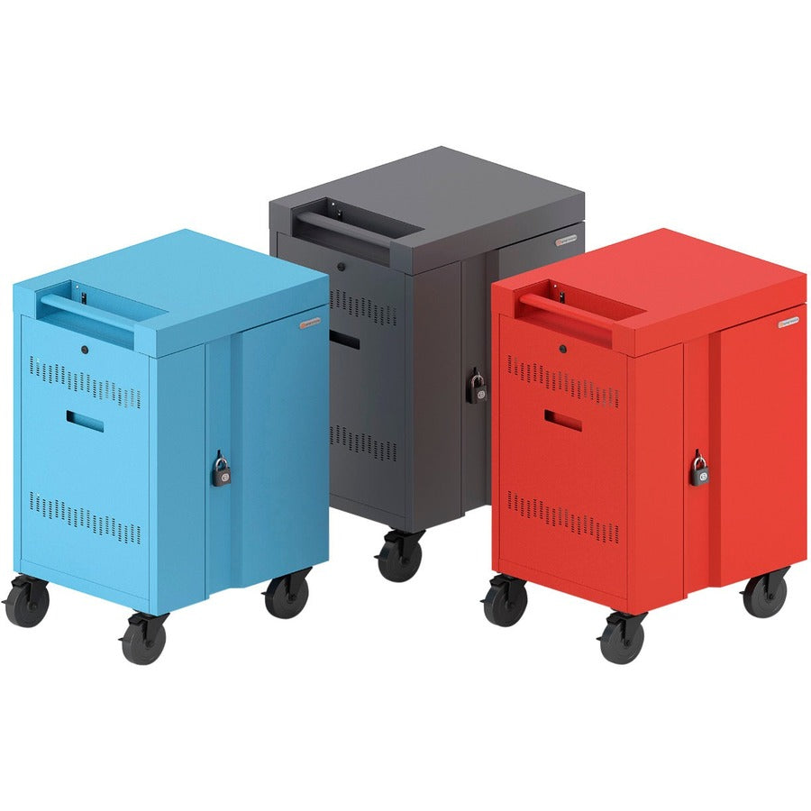 Bretford CUBE Cart Mini Charging Cart AC for 20 Devices Sky Paint