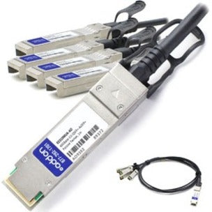 AddOn Huawei 02310MUK-AO Compatible TAA Compliant 40GBase-CU QSFP+ to 4xSFP+ Direct Attach Cable (Passive Twinax 1m)