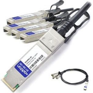 AddOn Huawei 02310MUL-AO Compatible TAA Compliant 40GBase-CU QSFP+ to 4xSFP+ Direct Attach Cable (Passive Twinax 3m)