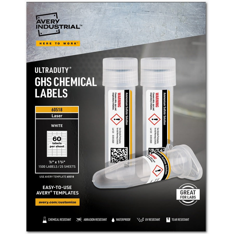 Avery&reg; UltraDuty Chemical Label