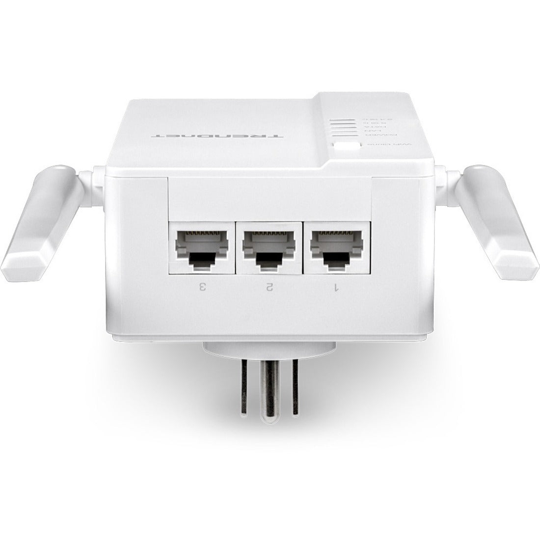 TRENDnet Wi-Fi Everywhere Powerline 1200 AV2 Dual-Band AC1200 Wireless Access Point Kit Includes 1 x TPL-430AP And 1 x TPL-423E 3 x Gigabit Ports Easy Installation White TPL-430APK