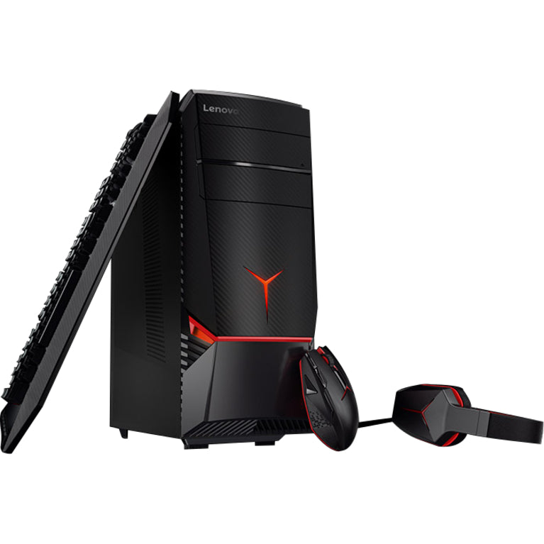 Lenovo Legion Y720T-34ASU 90H90002US Gaming Desktop Computer - AMD Ryzen 7 1800X 3 GHz - 16 GB RAM DDR4 SDRAM - 1 TB HDD - 256 GB SSD - Black