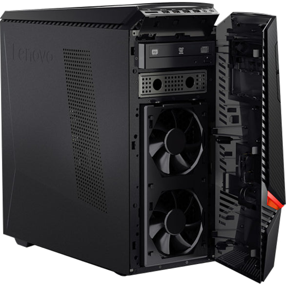 Lenovo Legion Y720T-34ASU 90H90002US Gaming Desktop Computer - AMD Ryzen 7 1800X 3 GHz - 16 GB RAM DDR4 SDRAM - 1 TB HDD - 256 GB SSD - Black