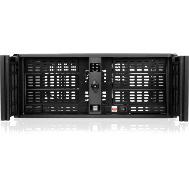 iStarUSA 4U Compact Stylish Rackmount Chassis with 550W Redundant Power Supply