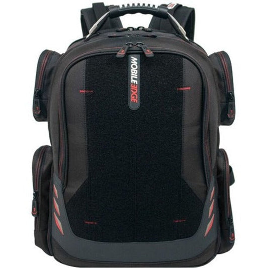 Mobile Edge Core Carrying Case (Backpack) for 17.3" Apple iPad Notebook - Black Red