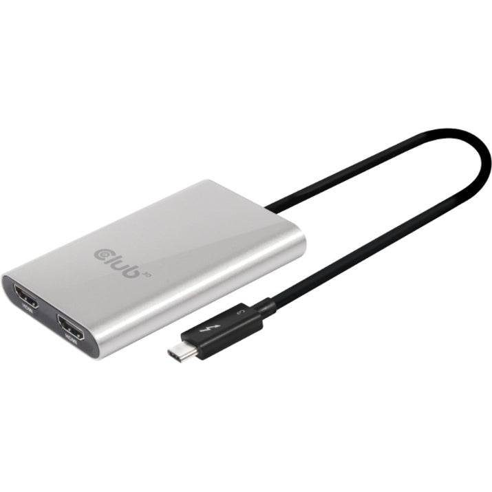 Club 3D SenseVision Thunderbolt&trade; 3 to Dual Displayport&trade; 1.2 Adapter