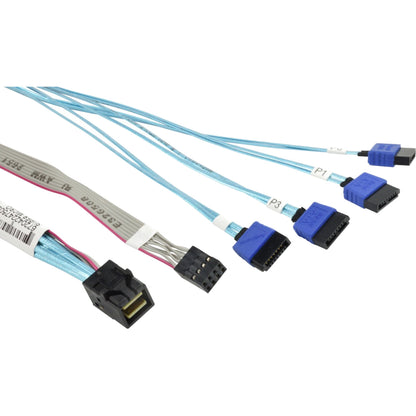 Supermicro MiniSAS HD to 4 SATA 60/60/60/60cm with Sideband Cable